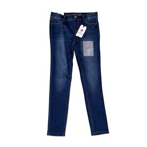 Vanilla Star Mid Rise Pull On Skinny Blue Jeans US Women's M